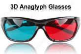 Elegante Vermelho + Azul / Cyan Acrílico 3D 3 Dimensional fi